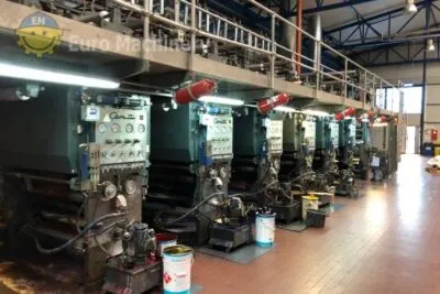 CERUTTI Rotogravure printing press. Geared rotogravure printer