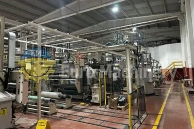 Bandera PET sheet extrusion line. 3 layers sheet coextruder