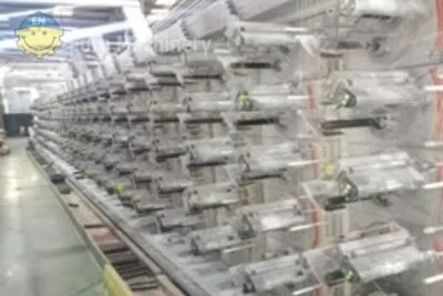 Extrusion line for tapes Starlinger Starex with twin winder