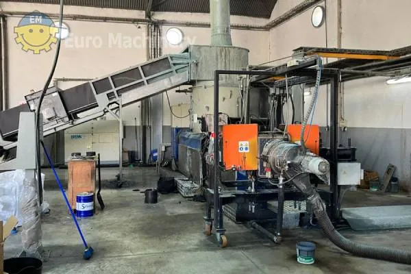 60593 EREMA RM120TVE Recycling machine (4) Erema RM 120 TVE repelletizing machine