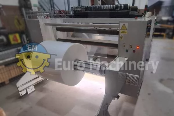 5730 film rewinding machine Eltex Secondhand film rewinding machine from Eltex with 1300 mm working width.