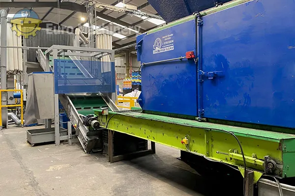 66142 Vecoplan AZ 2500 ECO + ZERMA 1600-800-3 ×7 model (1) Vecoplan shredder and Zerma granulator