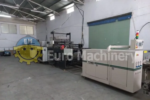Lemo Rollomat roll bag machine with drawtape and CMD winder